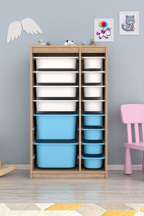 Hanah Home Montana Xs 2D4N8U Blanco Sonomo y Azul Hanah Home Montana Xs 2D4N8U Blanco Sonomo y Azul